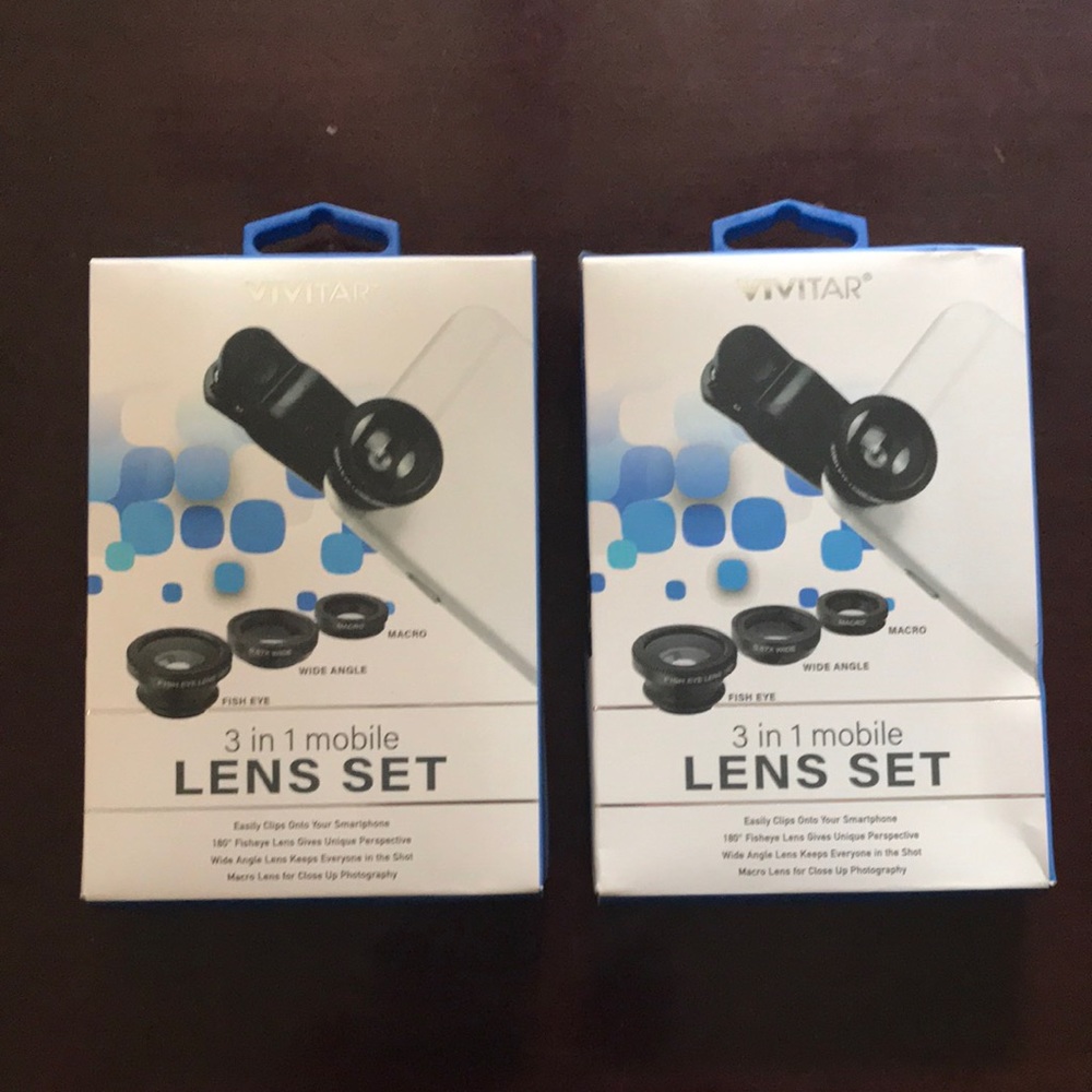 Vivitar 3 in 1 mobile lens set, new never used